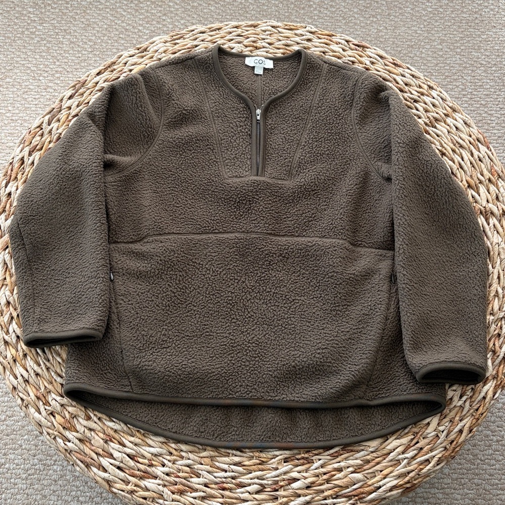 COS Half-zip Fleece Pullover - Picture 10 of 15